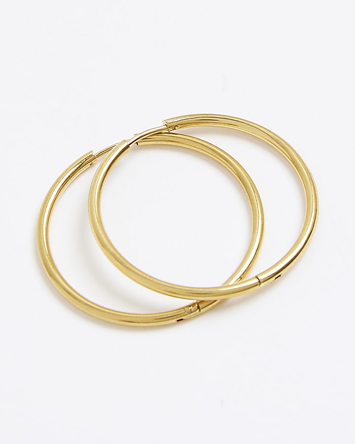 Gold large hoops