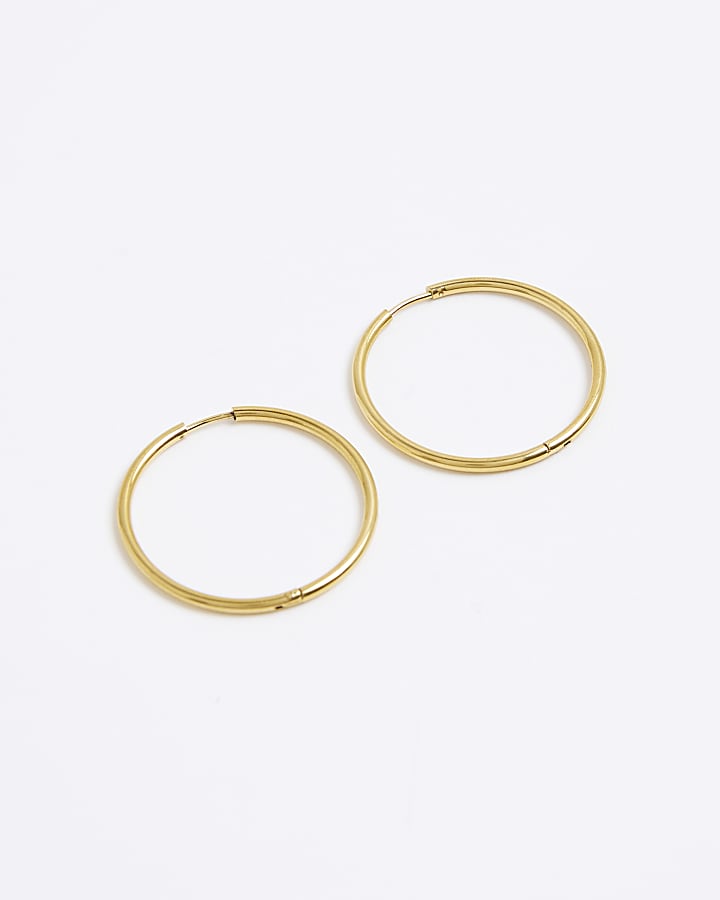 Gold large hoops