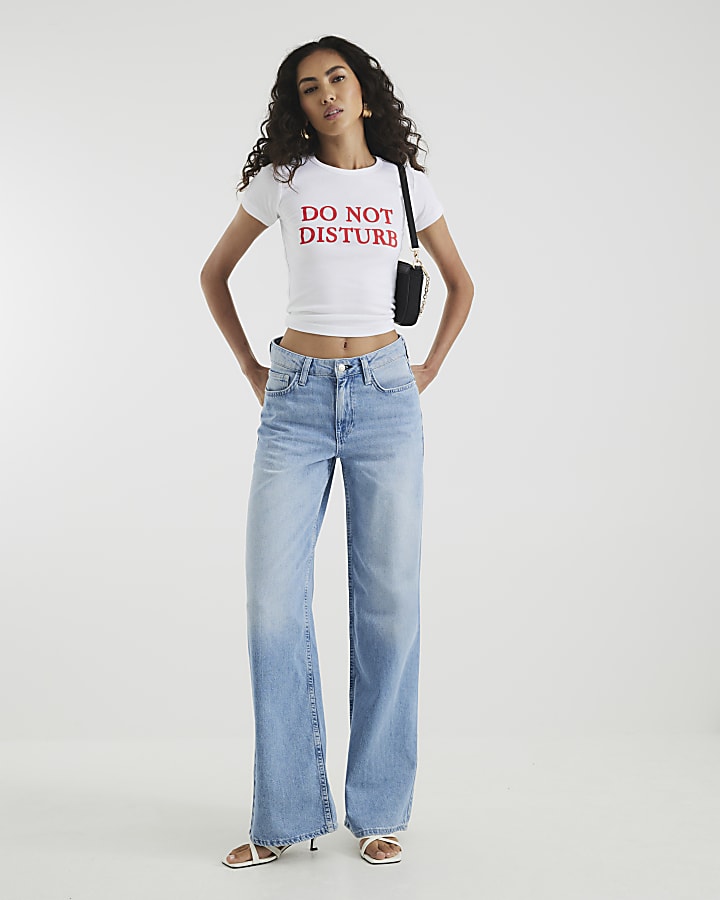 White Do Not Disturb Baby T-Shrit