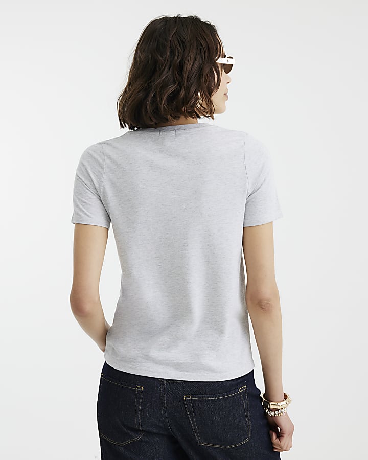 Grey Amore Mio Cherry T-Shirt