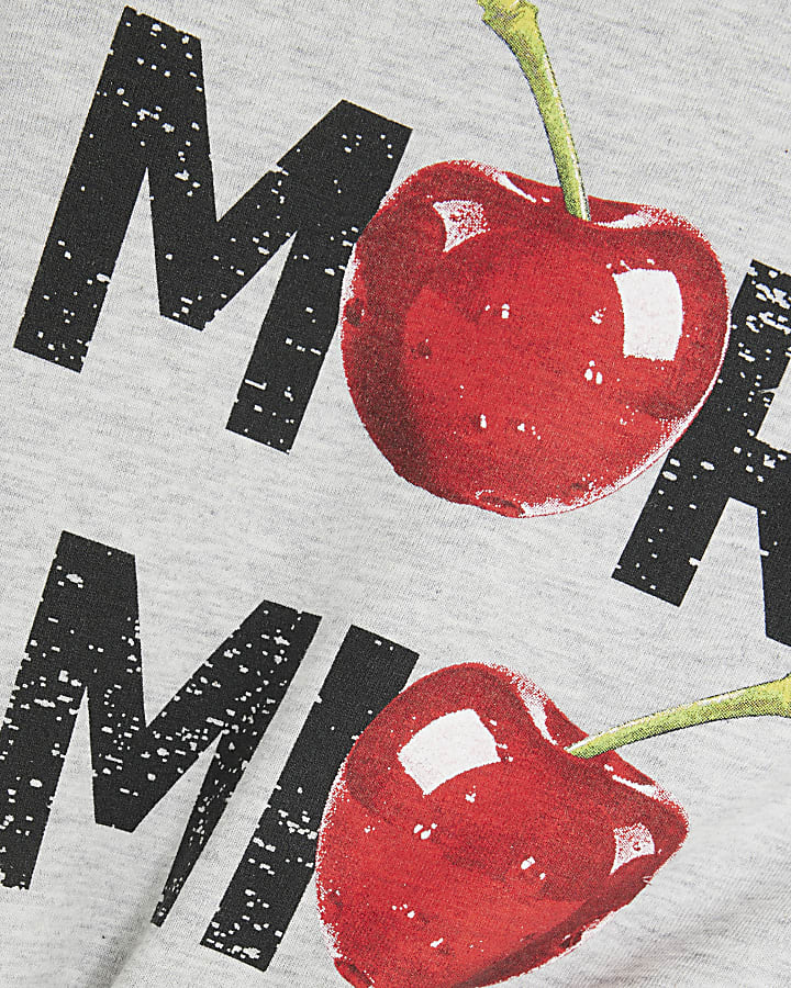 Grey Amore Mio Cherry T-Shirt