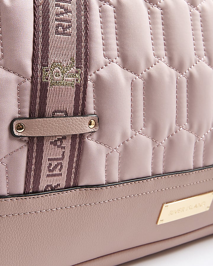 Pink Quilted Holdall Bag