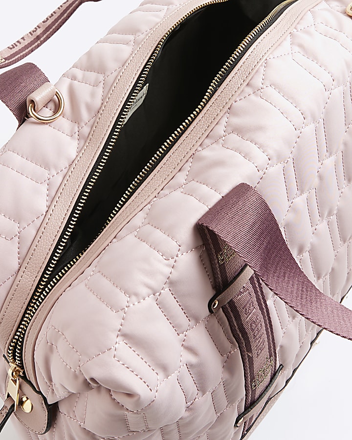 Pink Quilted Holdall Bag