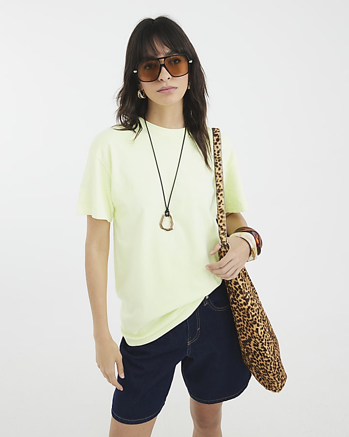 Yellow Short Sleeve Fluorescent T-shirt