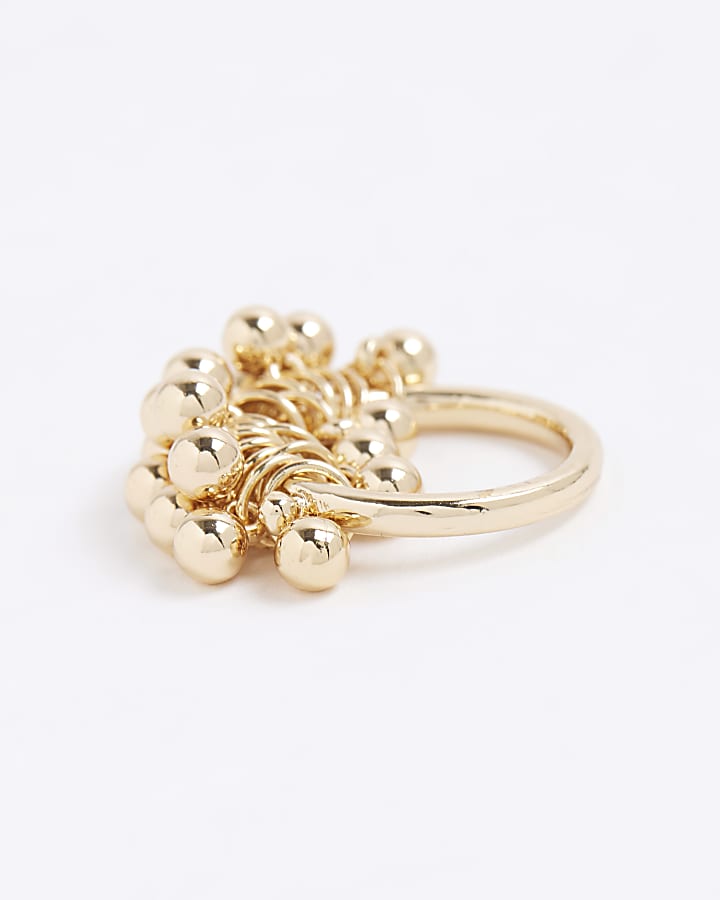 Gold Ball Drop Ring