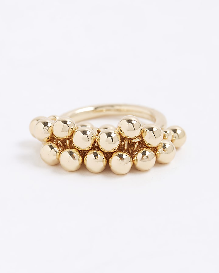Gold Ball Drop Ring