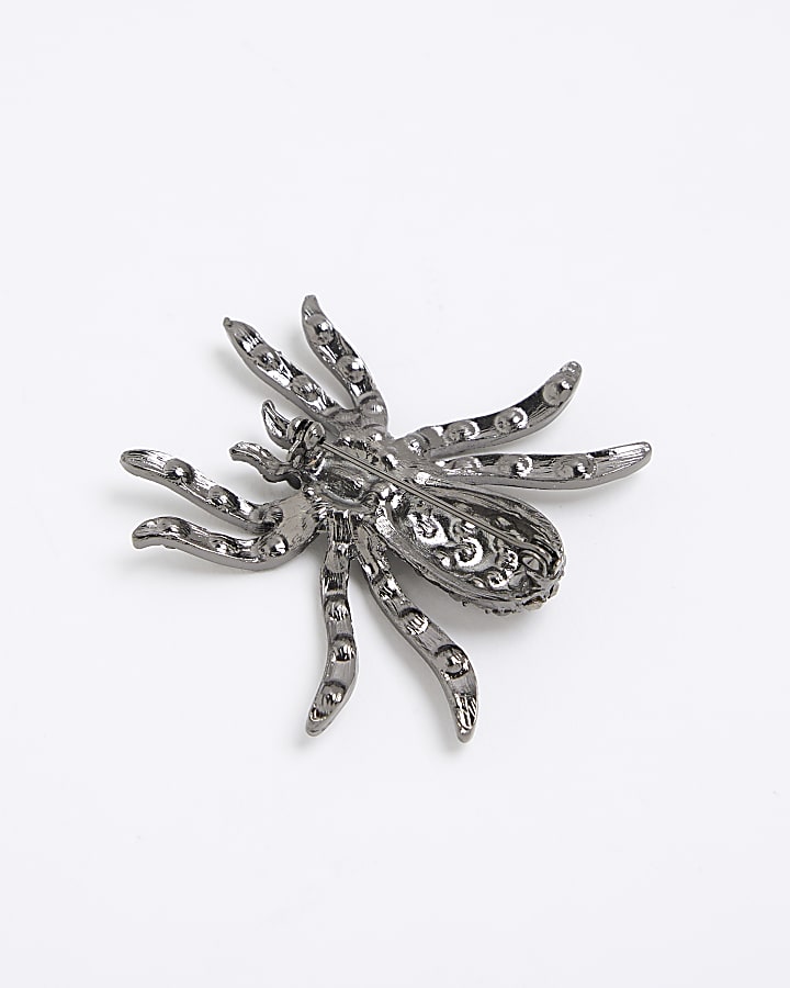 Black Halloween Spider Brooch