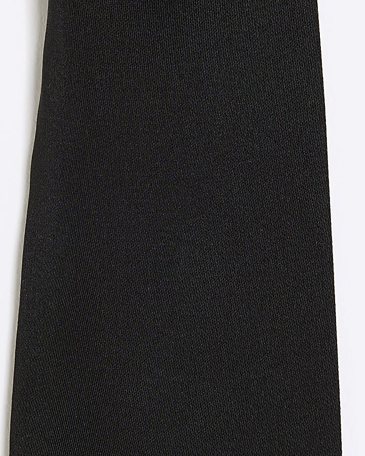 Black Satin Scarf