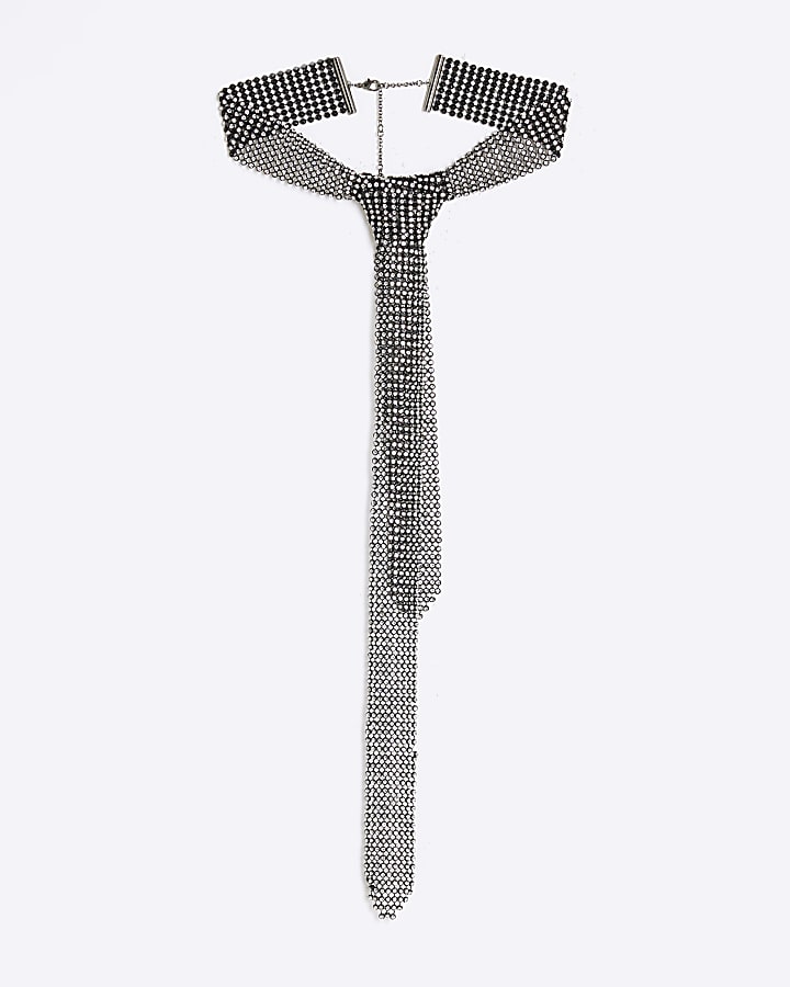 Black Crystal Tie