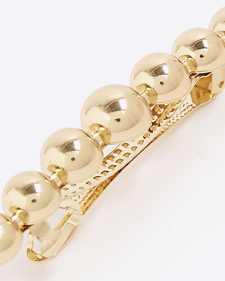 Gold Sphere Hair Clip