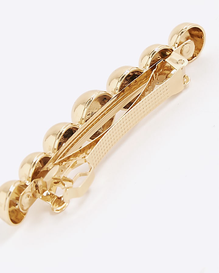 Gold Sphere Hair Clip