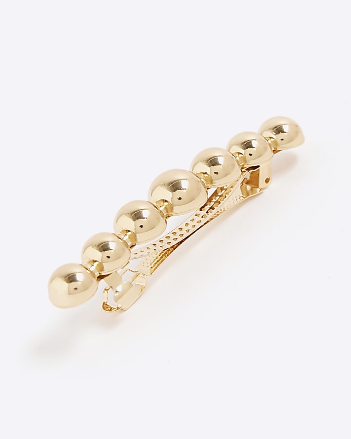 Gold Sphere Hair Clip