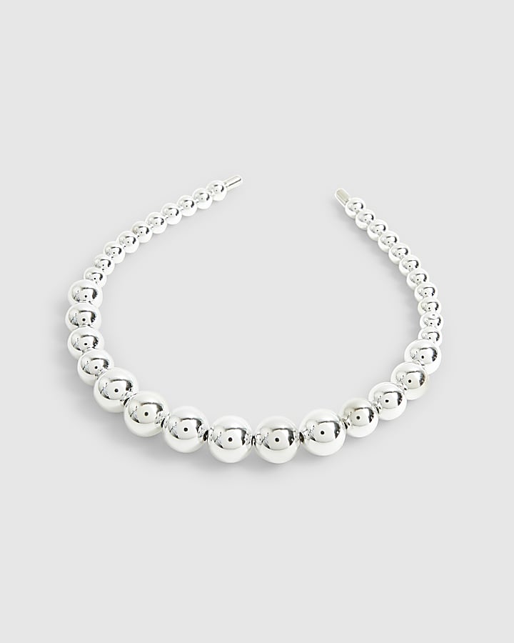 Silver Ball Headband