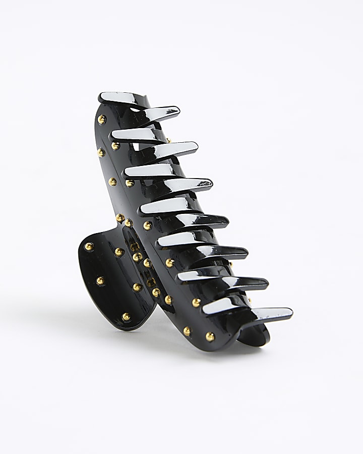 Black Studded Claw Hair Clip