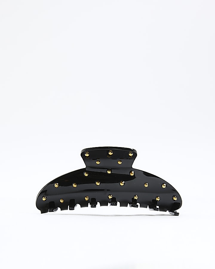 Black Studded Claw Hair Clip