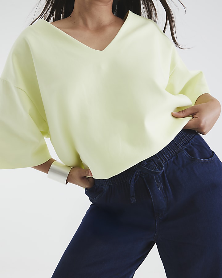 Green V Neck T-Shirt