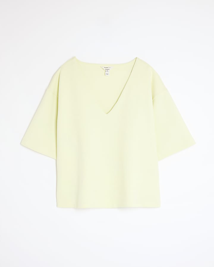 Green V Neck T-Shirt