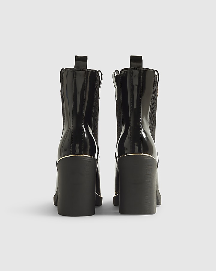 Black Heeled Chelsea Boots