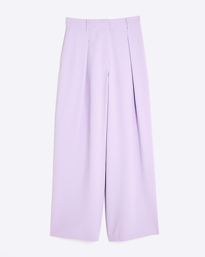 Purple Wide Leg Trousers