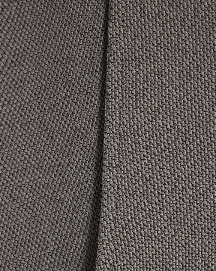 Grey Sleeveless Jacquard Ring Tie Tunic Top