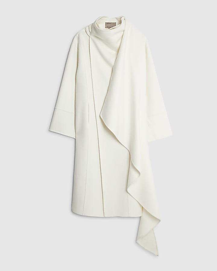 RI Studio Cream Handmade Blanket Coat