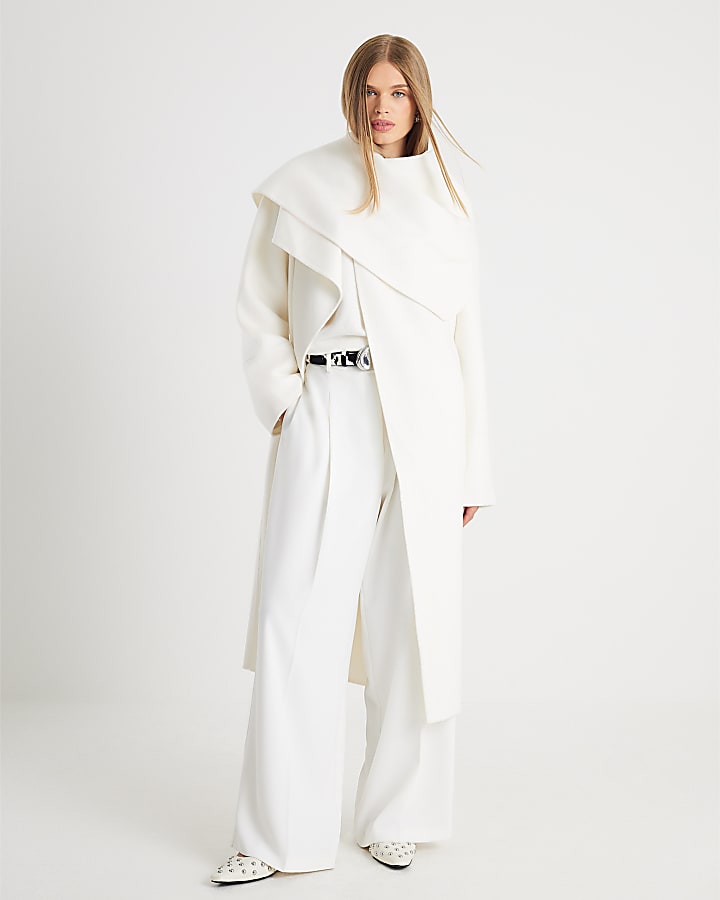 RI Studio Cream Handmade Blanket Coat