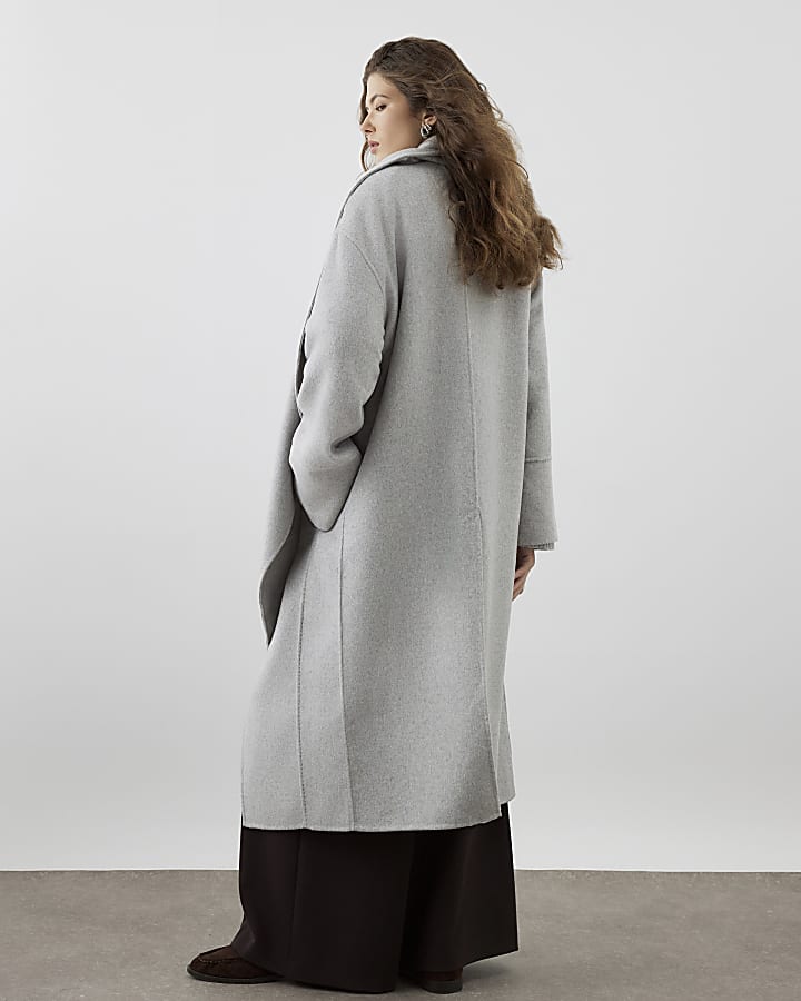 RI Studio Grey Handmade Blanket Coat