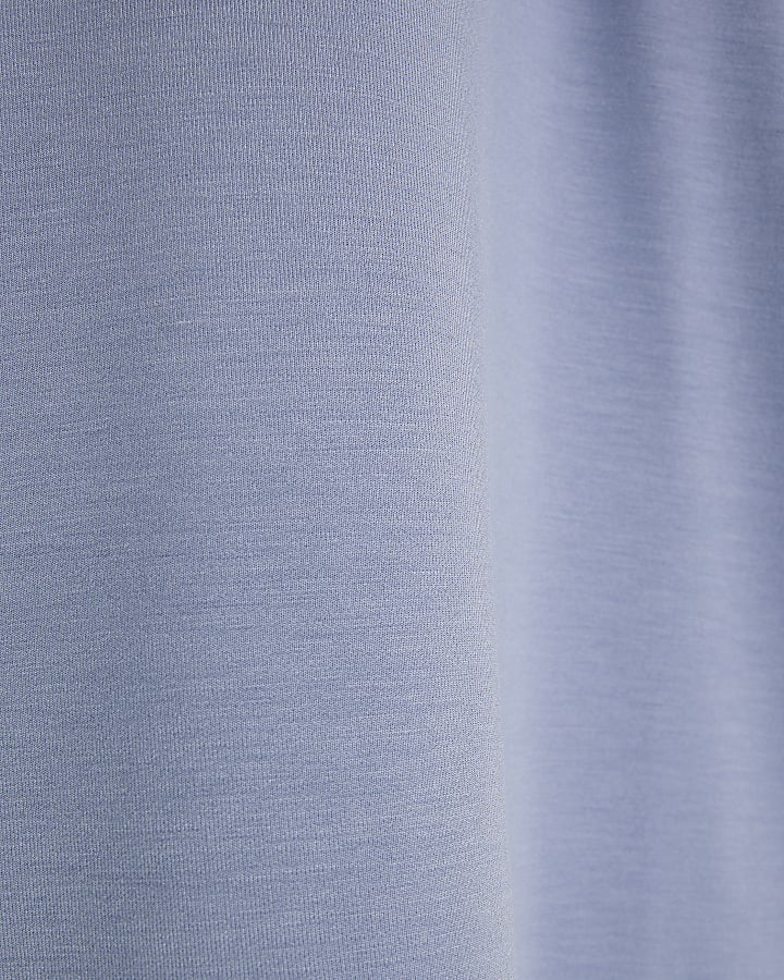Blue Premium Short Sleeve Boxy T-shirt