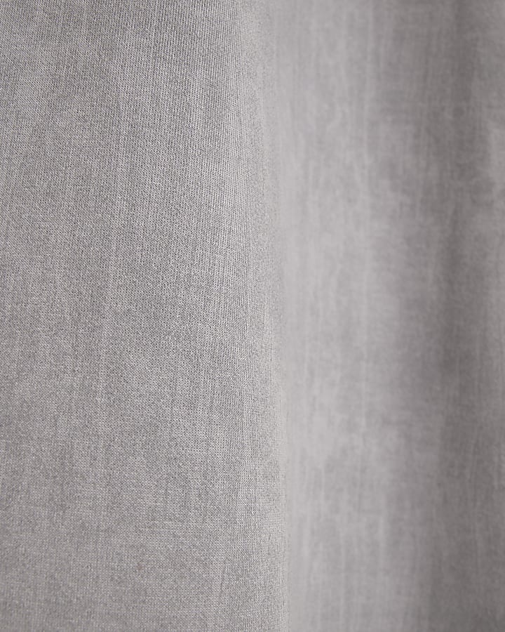 Grey Premium High Waisted Wide Leg Joggers