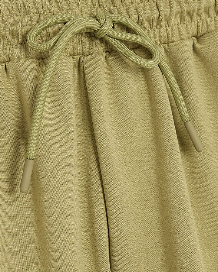 Khaki Premium High Waisted Shorts