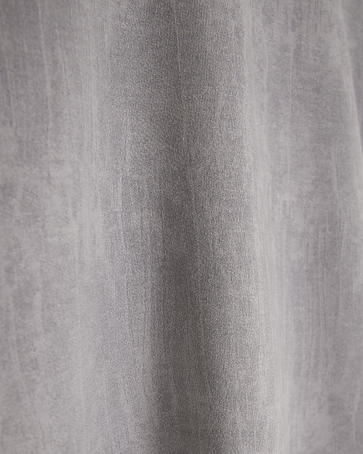 Grey Premium Short Sleeve Boxy Fit T-shirt