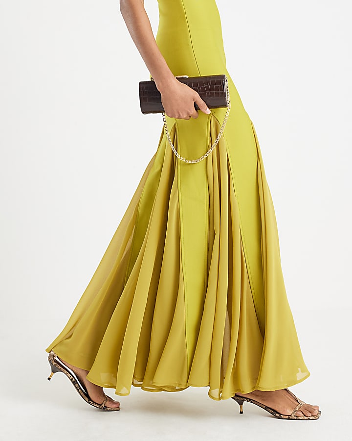 Green Bandeau Bodycon Maxi Dress