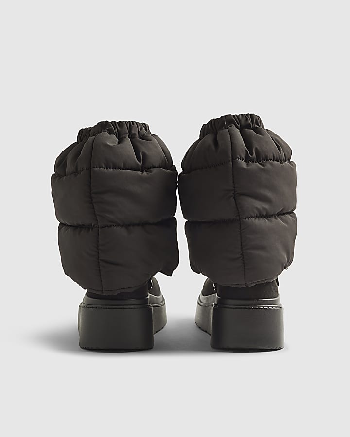 Black 2 in 1 Puffer Boots