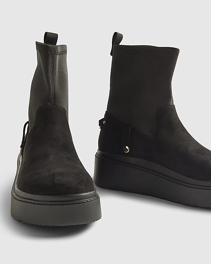 Black 2 in 1 Puffer Boots