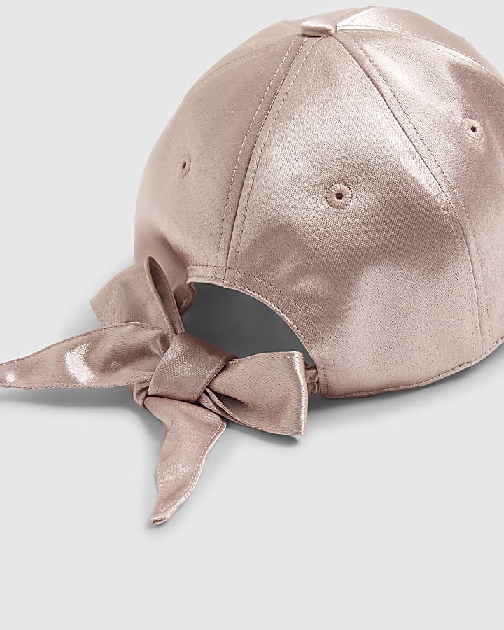 Pink Bow Trim Cap