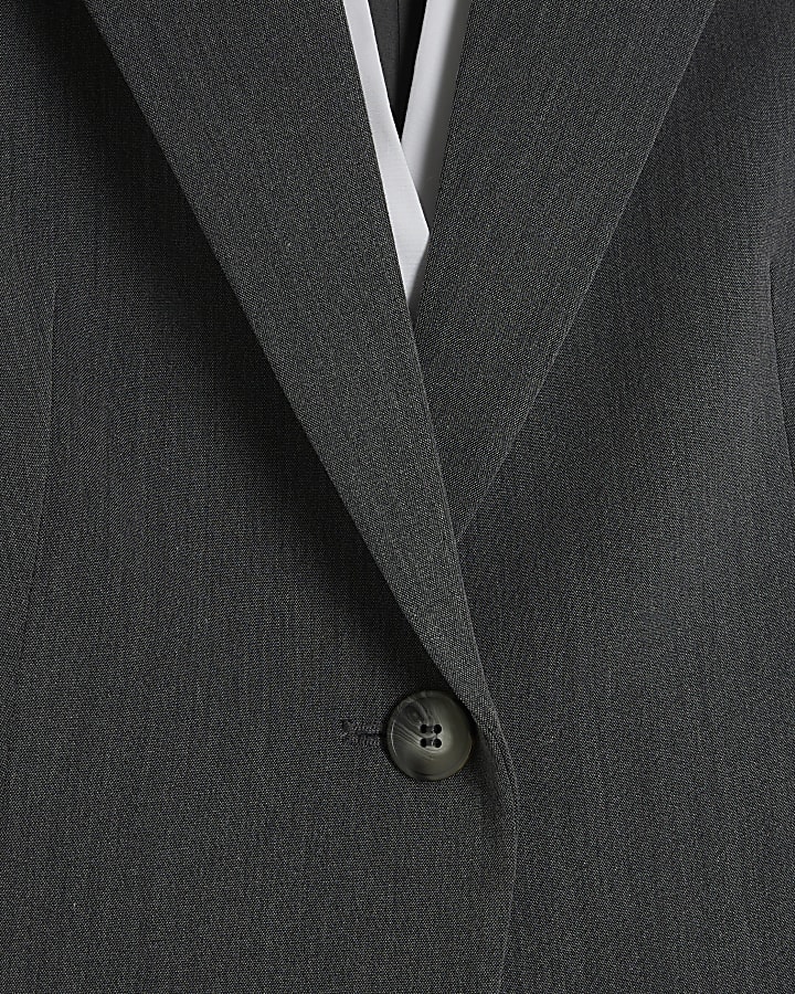 Grey hybrid sleeveless shirt and blazer