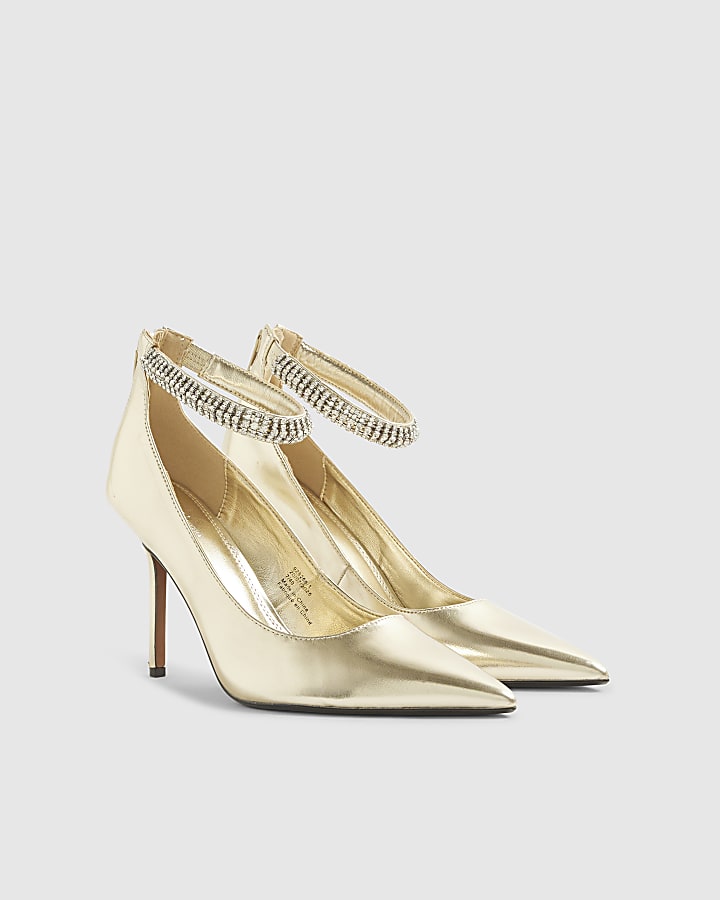 Gold Ankle Cuff Emb Court