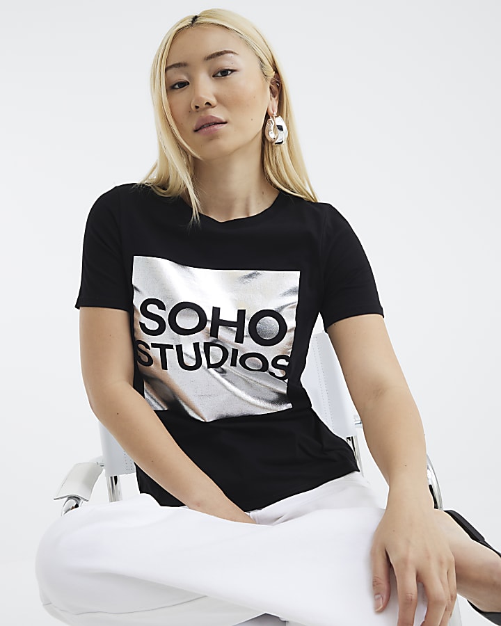 Black Short Sleeve Soho Studio T-shirt