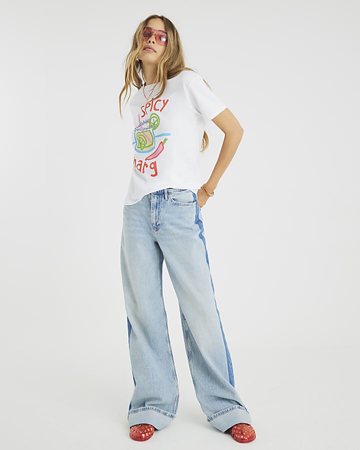 White Short Sleeve Spicy Marg T-shirt