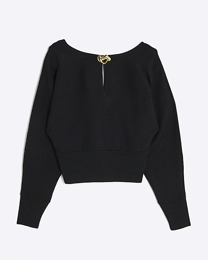 Black Keyhole Jumper