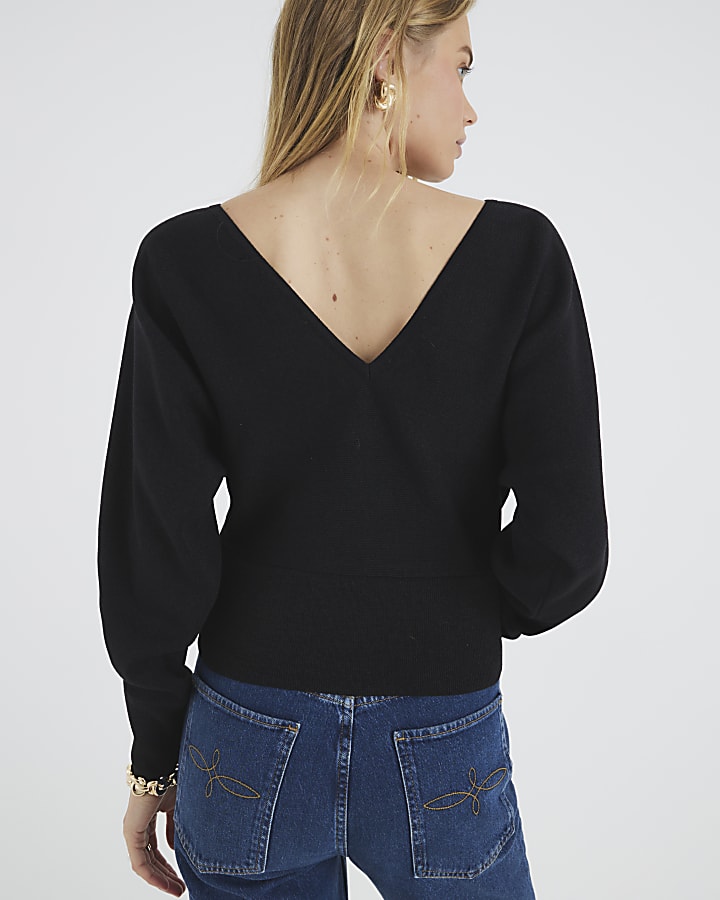 Black Keyhole Jumper