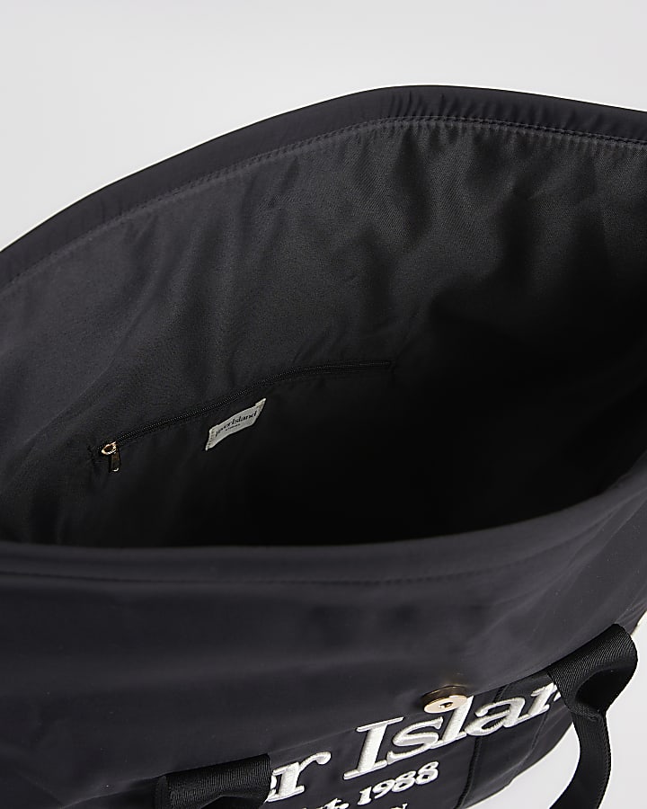 Black Roll Top Holdall Bag