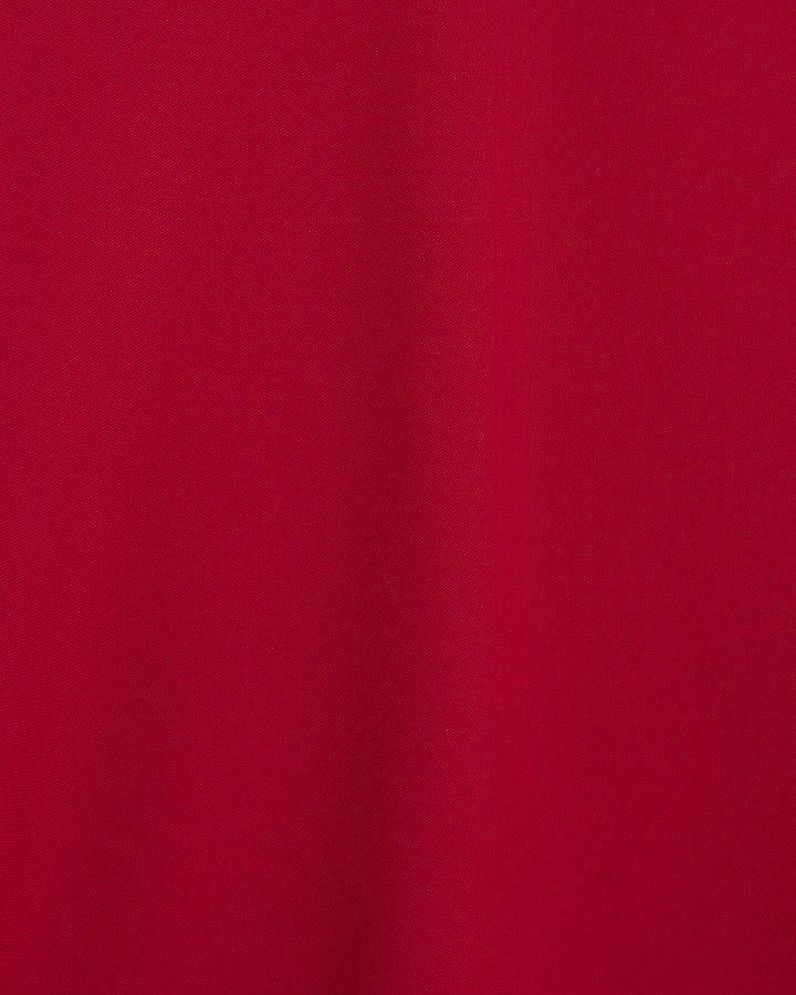 Red Long Sleeve Batwing Top