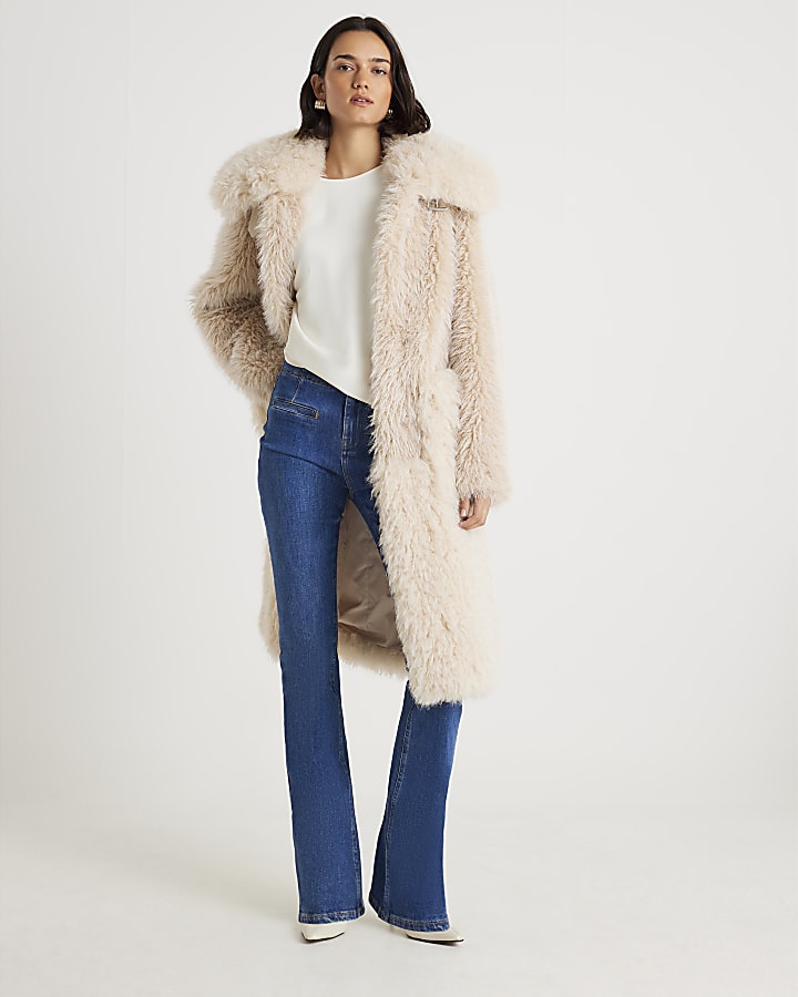 Cream Long Sleeve Batwing T-shirt
