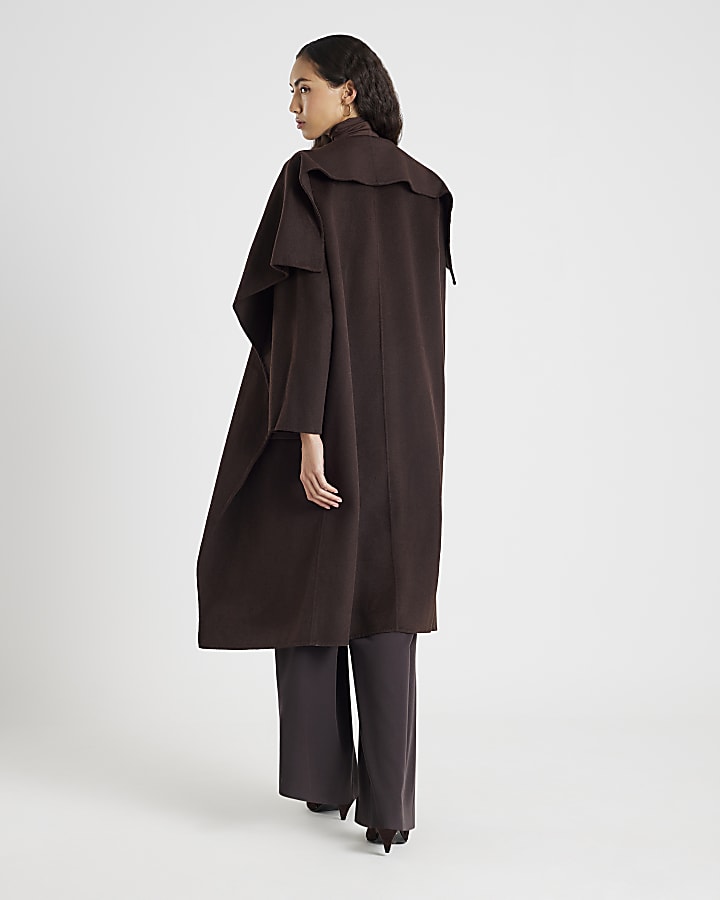 Brown Handmade Wool Coat