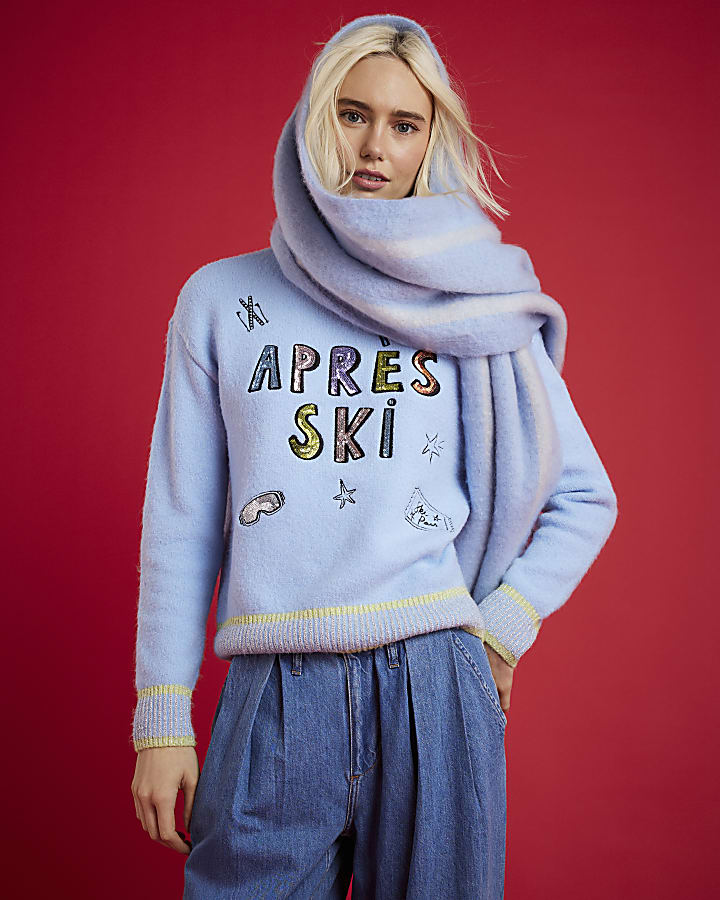 Nephthys Blue Apres Ski Christmas Jumper