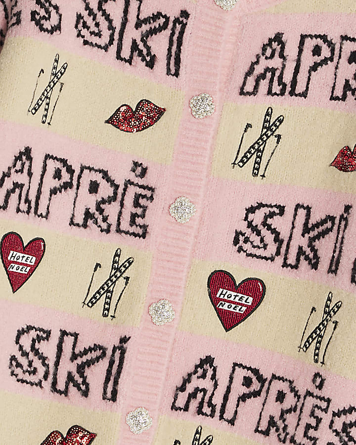 Nephthys Pink Apres Ski Cardigan