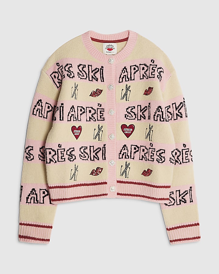 Nephthys Pink Apres Ski Cardigan