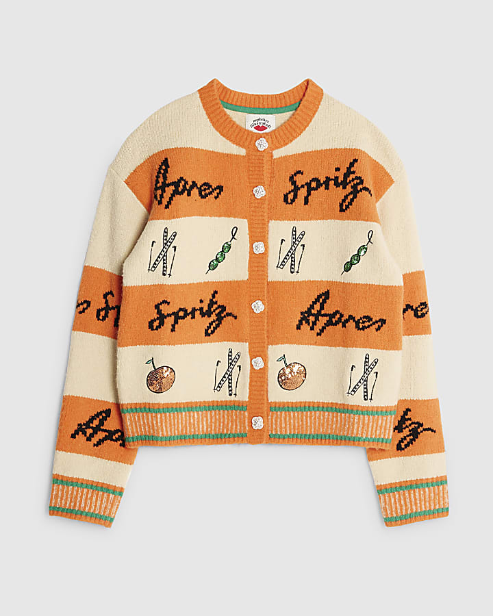 Nephthys Orange Apres Spritz Cardigan