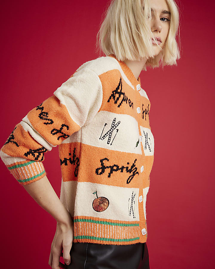 Nephthys Orange Apres Spritz Cardigan